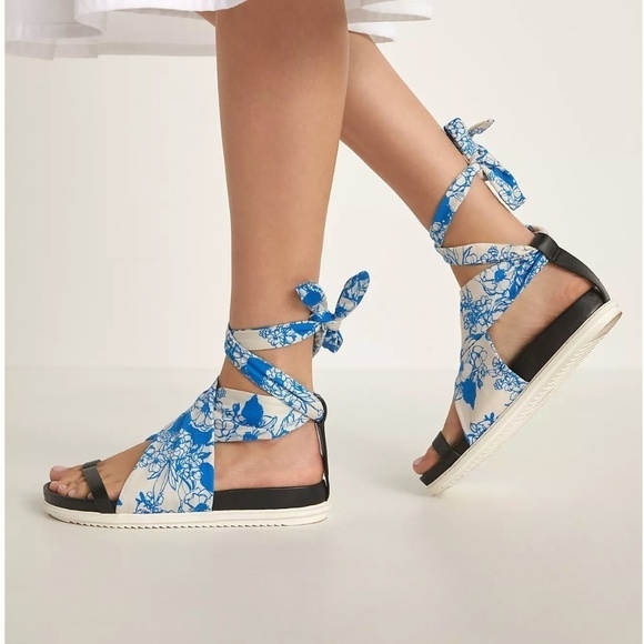 NWOT Naturalizer Hope For Flowers Tracy Reese Morning Glory Wrap Sandals - Picture 1 of 6